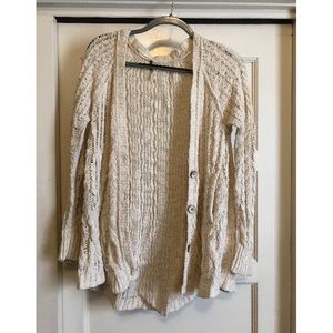 Feeepeople long cream colored sweater